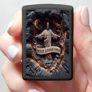 Jezus verbrandde hout devotie snijwerk