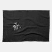 Jezus verheft je Christelijke Christusbelettering Theedoek (Horizontaal)