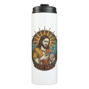 Jezus Verpletterde USB Flash Drive Verloren Data H Thermosbeker