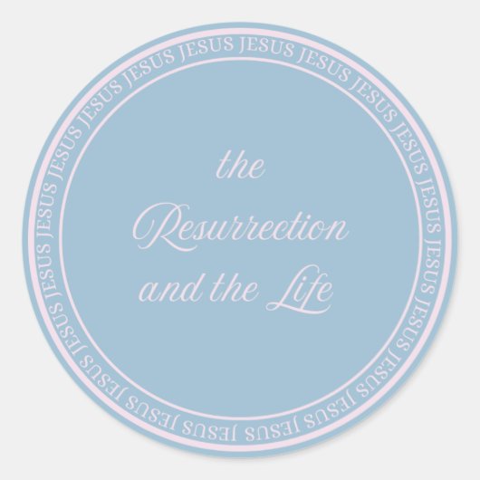 Jezus - Verrijzenis Flush Seal Large Ronde Sticker (Voorkant)