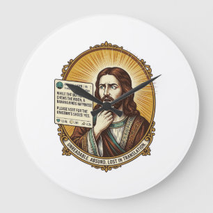 Jezus Verward Auto Vertaal Post Mislukt Sociale Hu Grote Klok