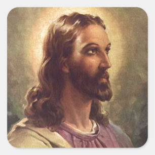 Jezus Vierkante Sticker