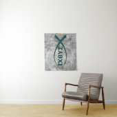 Jezus Vis Symbool Tapestry Wandkleed (In situ)