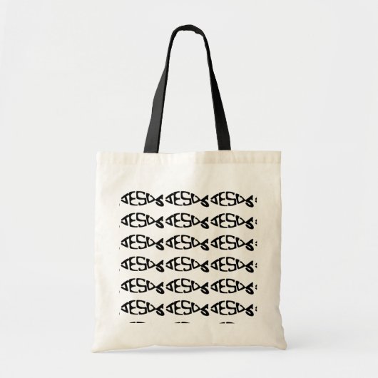 Jezus vis symbool tote bag (Voorkant)