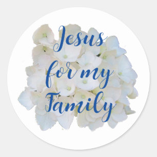 Jezus Voor Mijn Familie Ronde Sticker