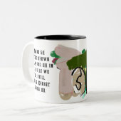 Jezus vriend tweekleurige koffiemok (Voorkant links)