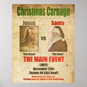 Jezus vs. Kerstman Poster