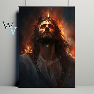 Jezus Vuur Poster