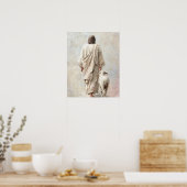 Jezus Wandelend met het Lam Poster (Keuken)