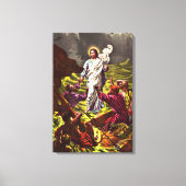 Jezus wandelt op water omwikkeld canvas afdruk (Voorkant)