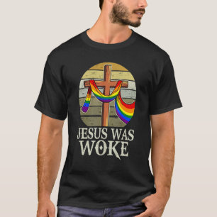 Jezus was Christelijk-democraat Jezus Woke Liberal T-shirt