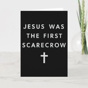 Jezus Was De Eerste Vogelverschrikker – Minimalist Kaart