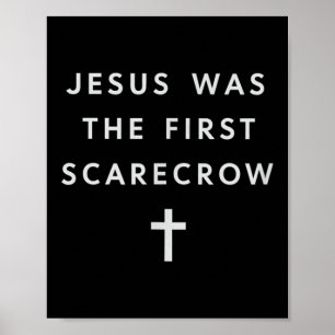 Jezus Was De Eerste Vogelverschrikker – Minimalist Poster