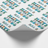 Jezus was een Hippy — Tie Dye Cadeaupapier (Hoek)