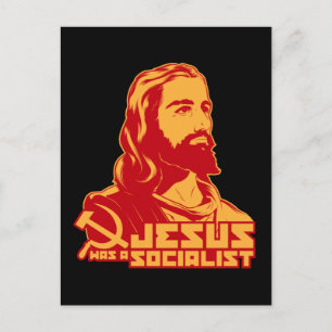 Jezus was een socialist briefkaart