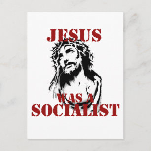 Jezus was een socialist briefkaart