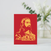 Jezus was een socialist briefkaart (Staand voorkant)