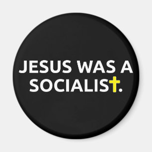 Jezus was een socialist (zwart) magneet