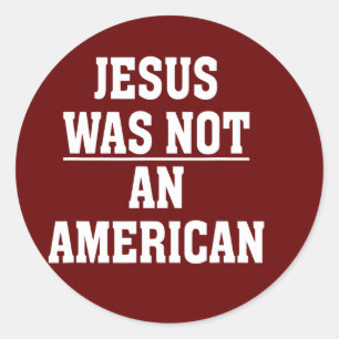 Jezus was geen anti-blanke nationalistische libera ronde sticker