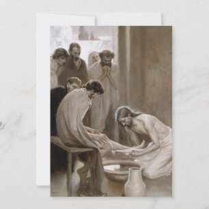 Jezus wast voeten van discipelen Albert Edelfelt