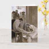 Jezus wast voeten van discipelen | Albert Edelfelt Kaart (Gele Bloem)