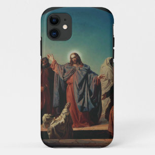 Jezus wekt Lazarus op door Robert Wilhelm Ekman iPhone 11 Hoesje