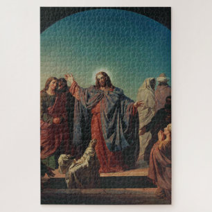Jezus wekt Lazarus op door Robert Wilhelm Ekman Legpuzzel