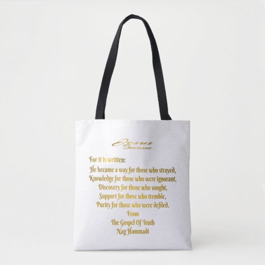 Jezus werd Canvas tas (Voorkant)