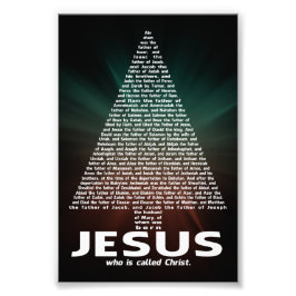 Jezus Wie wordt Christus genoemd Foto Afdruk