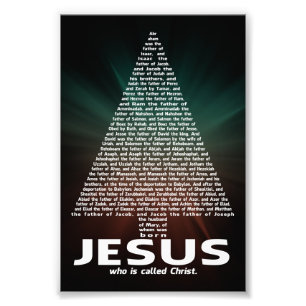 Jezus Wie wordt Christus genoemd Foto Afdruk