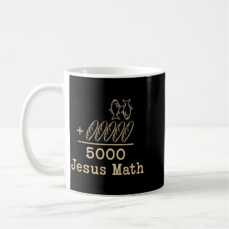 Jezus Wiskunde 2 Vissen 5 Broden Voedt De 5000 Bij Koffiemok
