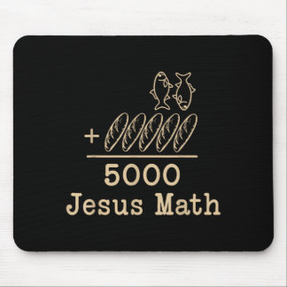 Jezus Wiskunde 2 Vissen 5 Broden Voedt De 5000 Bij Muismat
