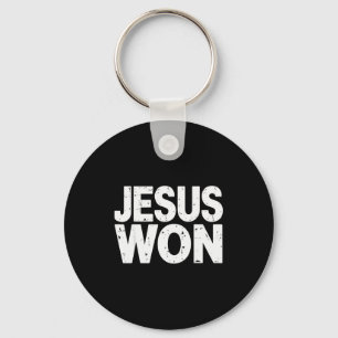 Jezus Won Christelijk Geloof Religieus Sleutelhanger