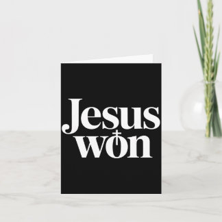 Jezus Won Christelijke Uitdrukking Geloof Schriftu Kaart