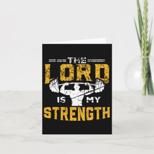 Jezus wout De Heer is mijn sterke Christelijke Gy Kaart
