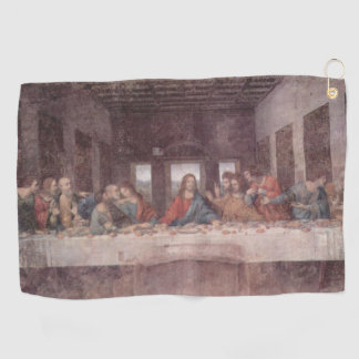 Jezus "Yeshua" Het Laatste Avondmaal, Leonardo da  Golfhanddoek