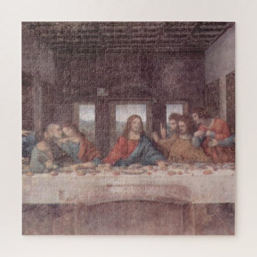 Jezus "Yeshua" Het Laatste Avondmaal, Leonardo da Legpuzzel (Verticaal)