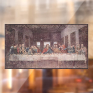 Jezus "Yeshua" Het Laatste Avondmaal, Leonardo da Raamsticker