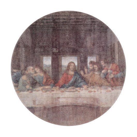 Jezus "Yeshua" Het Laatste Avondmaal, Leonardo da Snijplank (Voorkant)