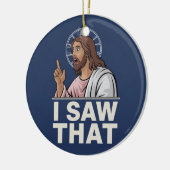 Jezus Zag Dat Keramisch Ornament (Links)