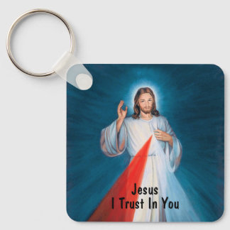 Jezus zegent de goddelijke barmhartigheid Katholie Sleutelhanger