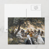 Jezus zegent de Inspirerend Christus Briefkaart (Voorkant / Achterkant)