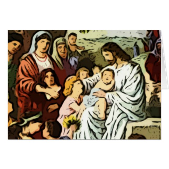 Jezus zegent de kinderen (Voorkant Horizontaal)