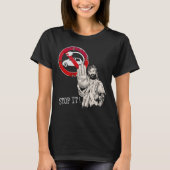 Jezus zegt nee tegen elektrische auto’s t-shirt (Voorkant)