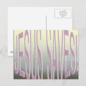 Jezus zegt: "Omdat Hij van je houdt!" Briefkaart (Voorkant / Achterkant)