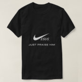 Jezus zei alleen dat Jezus Christelijk lang oversp T-shirt (Design voorkant)