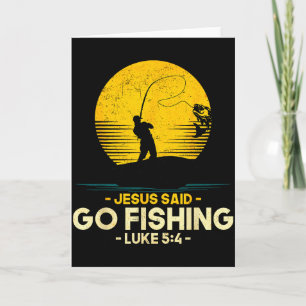 Jezus zei ga vissen Lukas 5_4 Christelijke vissers Kaart