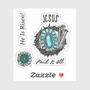 Jezus zei het allemaal 3 Nail Thorn Sticker