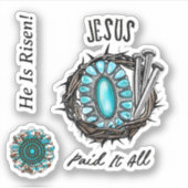 Jezus zei het allemaal 3 Nail Thorn Sticker (Voorkant)