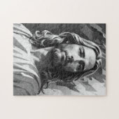 Jezus zwart-wit puzzel legpuzzel (Horizontaal)
